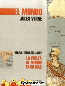 La Vuelta al Mundo en 80 Das. Mapa Literario 1872