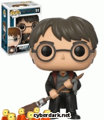 Harry Potter / Harry with Firebolt & Feather - Funko Pop!